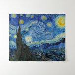 Tapiz Noche estrellada | Vincent Van Gogh<br><div class="desc">Noche estrellada (1889) del artista holandés Vincent Van Gogh. El arte original es un óleo sobre lienzo que representa un enérgico cielo nocturno post-impresionista en tonos morales de azul y amarillo. Utilice las herramientas de diseño para agregar texto personalizado o personalizar la imagen.</div>