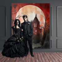 Noche Gothic Moody Full Moon & Castle