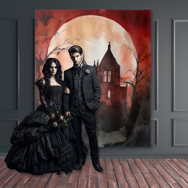 Tapiz Noche Gothic Moody Full Moon & Castle (Subido por el creador)