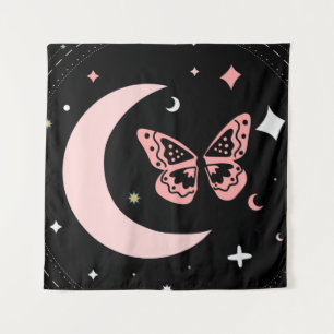 Tapiz Noches de Sueños Lunares y Mariposas
