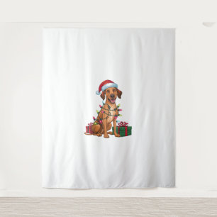 Tapiz Noches iluminando Santa Hat Thai Ridgeback Dog Nav