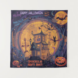 Tapiz ¡Noches Spooktaculares Esperan!