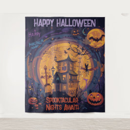 Tapiz ¡Noches Spooktaculares Esperan!