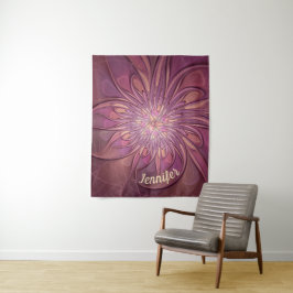 Tapiz Nombre de colores de bayas fractal floral moderno 
