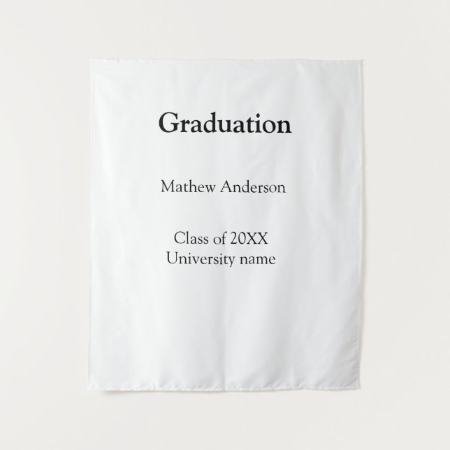 Tapiz nombre de graduación clase de 20XX nombre de unive (Anverso)