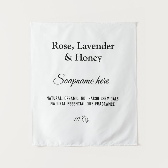 Tapiz nombre de jabón peso ingredientes del sitio web de (Anverso)