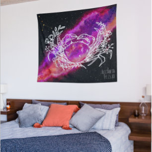Tapiz Nombre de la constelación de cáncer de galaxia sig