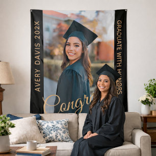 Tapiz Nombre de la foto del año de graduación con título