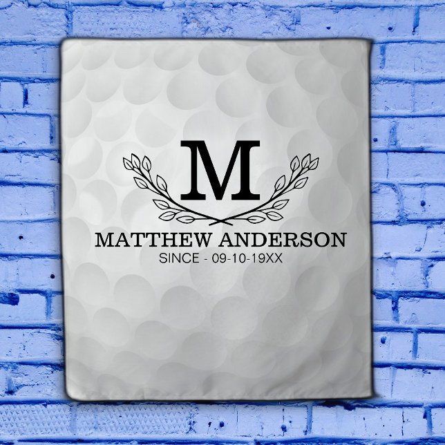 Tapiz Nombre del patrón de bola de golf personalizado Mo (Subido por el creador)