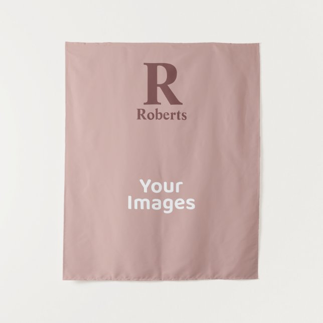 Tapiz Nombre inicial/primero/familia del Rosa de canela (Anverso)