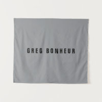 Nombre moderno y elegante | Gris y negro