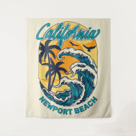 Tapiz Nombre personalizado / Texto Surfing de California