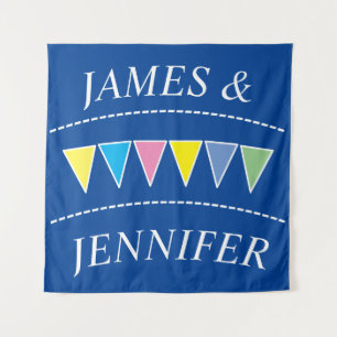 Tapiz Nombres de Bunting coloridos