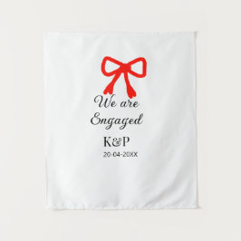 Tapiz Nos comprometemos agregar nombre lazo rojo texto m