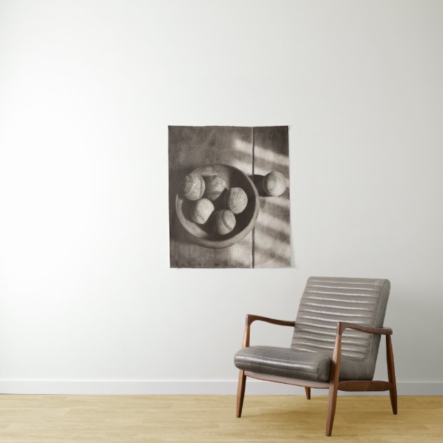 Tapiz Nostalgia por el béisbol - Baseballs (In situ)