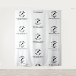 Tapiz Notario del evento Step & Repeat White Company Log