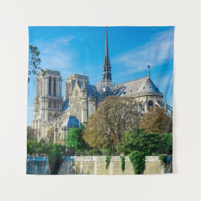 Tapiz Notre Dame de París en Francia (Anverso)
