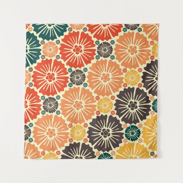 Tapiz Noveau retro hermoso (Anverso)