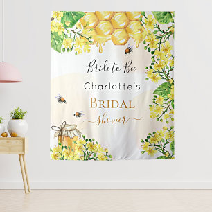 Tapiz Novia de abeja en la ducha nupcial flores amarilla