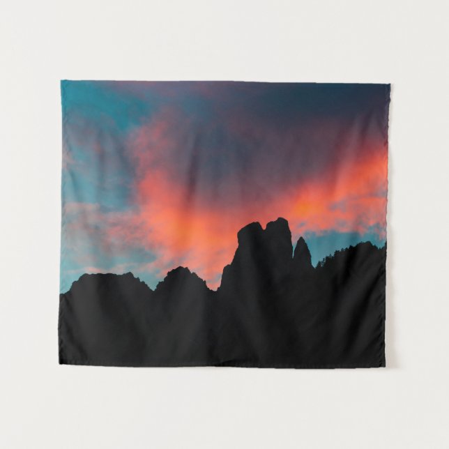 Tapiz Nubes ardiendo sobre las montañas (Anverso (horizontal))