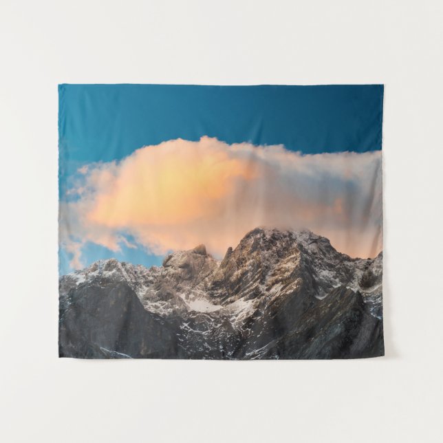 Tapiz Nubes ardiendo sobre las montañas (Anverso (horizontal))