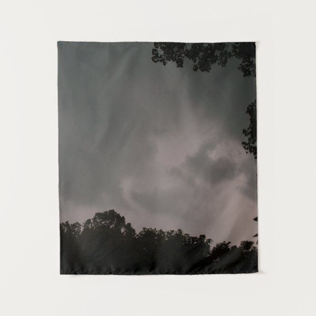 Tapiz Nubes de tormenta sobre el bosque (Anverso)