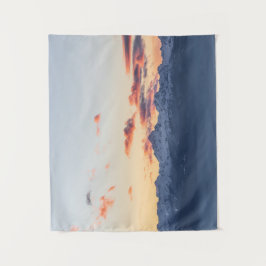 Tapiz Nubes naranjas brillantes sobre Triglav, Eslovenia