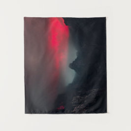 Tapiz Nubes, niebla y montañas ardiendo