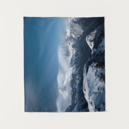 Tapiz Nubes rodando sobre montañas nevadas