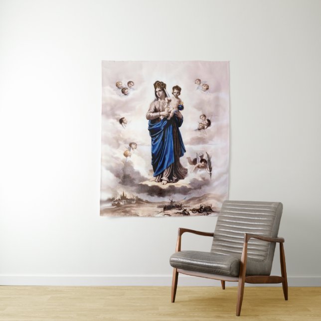 Tapiz Nuestra dama del rápido éxito BW (In situ)