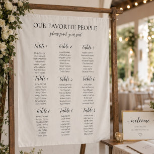 Tapiz Nuestro gráfico de asientos elegante marfil de per
