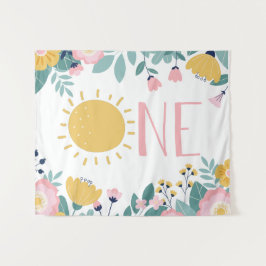 Tapiz Nuestro pequeño Sunshine Boho Floral UNO