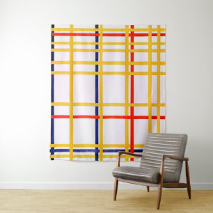 Tapiz Nueva York Ciudad I Piet Mondrian