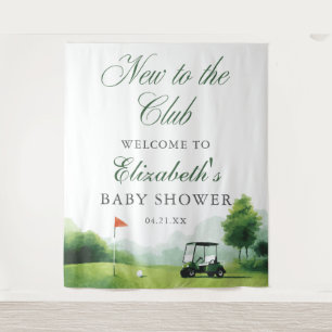 Tapiz Nuevo en el Club de Golf Baby Shower Telón de Fond