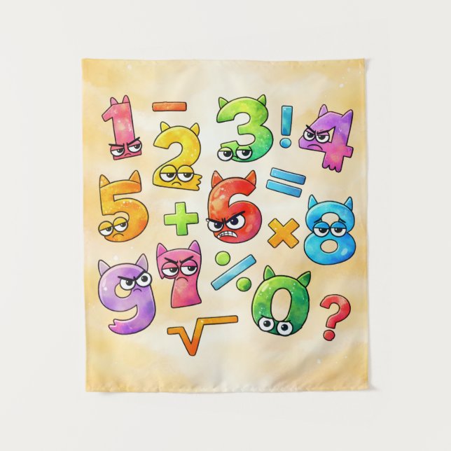 Tapiz Number Day Colourful Maths Numbers Banner for  (Anverso)