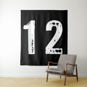 Tapiz Número deportivo 12
