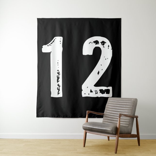 Tapiz Número deportivo 12 (In situ)