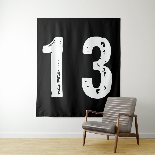 Tapiz Número deportivo 13 (In situ)
