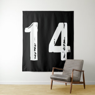 Tapiz Número deportivo 14