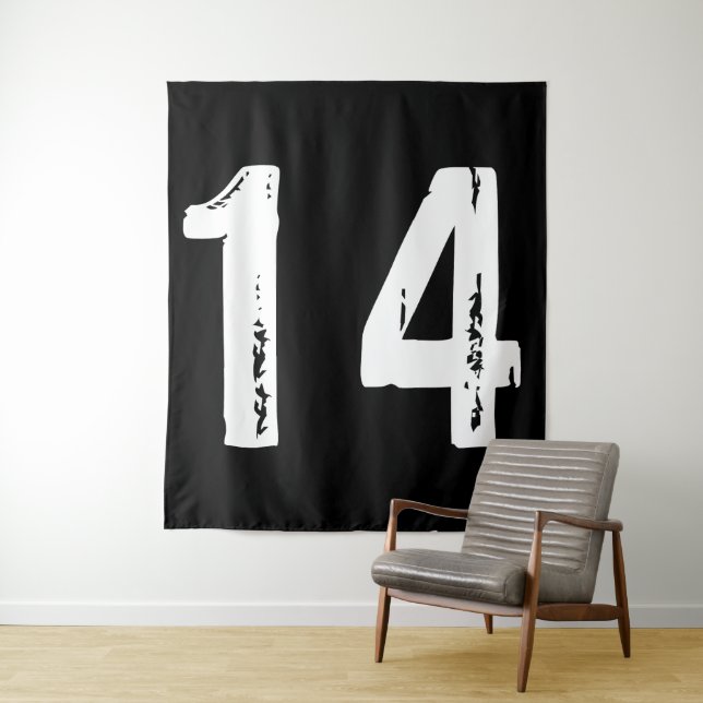 Tapiz Número deportivo 14 (In situ)