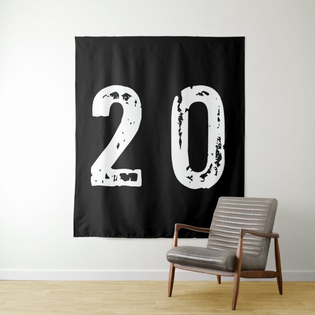 Tapiz Número deportivo 20 (In situ)
