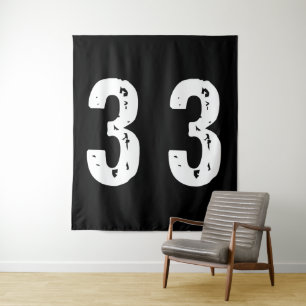 Tapiz Número deportivo 33