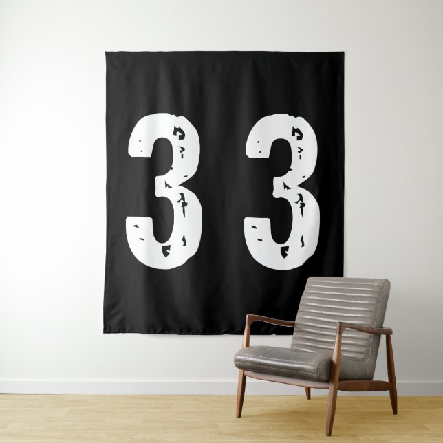 Tapiz Número deportivo 33 (In situ)