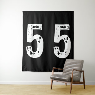 Tapiz Número deportivo 55