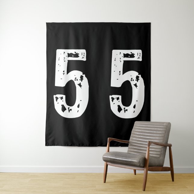 Tapiz Número deportivo 55 (In situ)