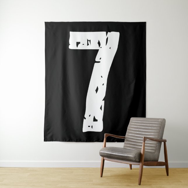 Tapiz Número deportivo 7 (In situ)