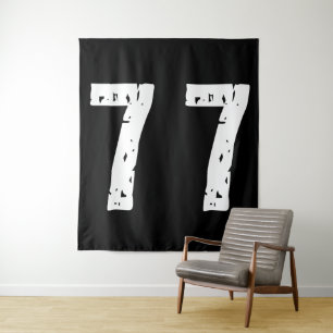 Tapiz Número deportivo 77