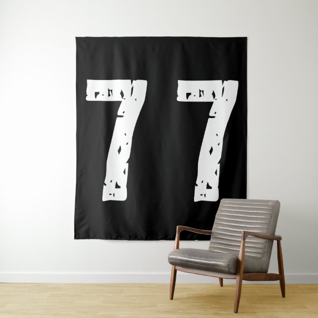 Tapiz Número deportivo 77 (In situ)