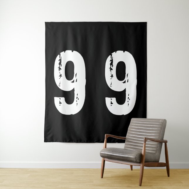 Tapiz Número deportivo 99 (In situ)