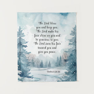 Tapiz Números 6 Señor bendiga a su Biblia frente a la es